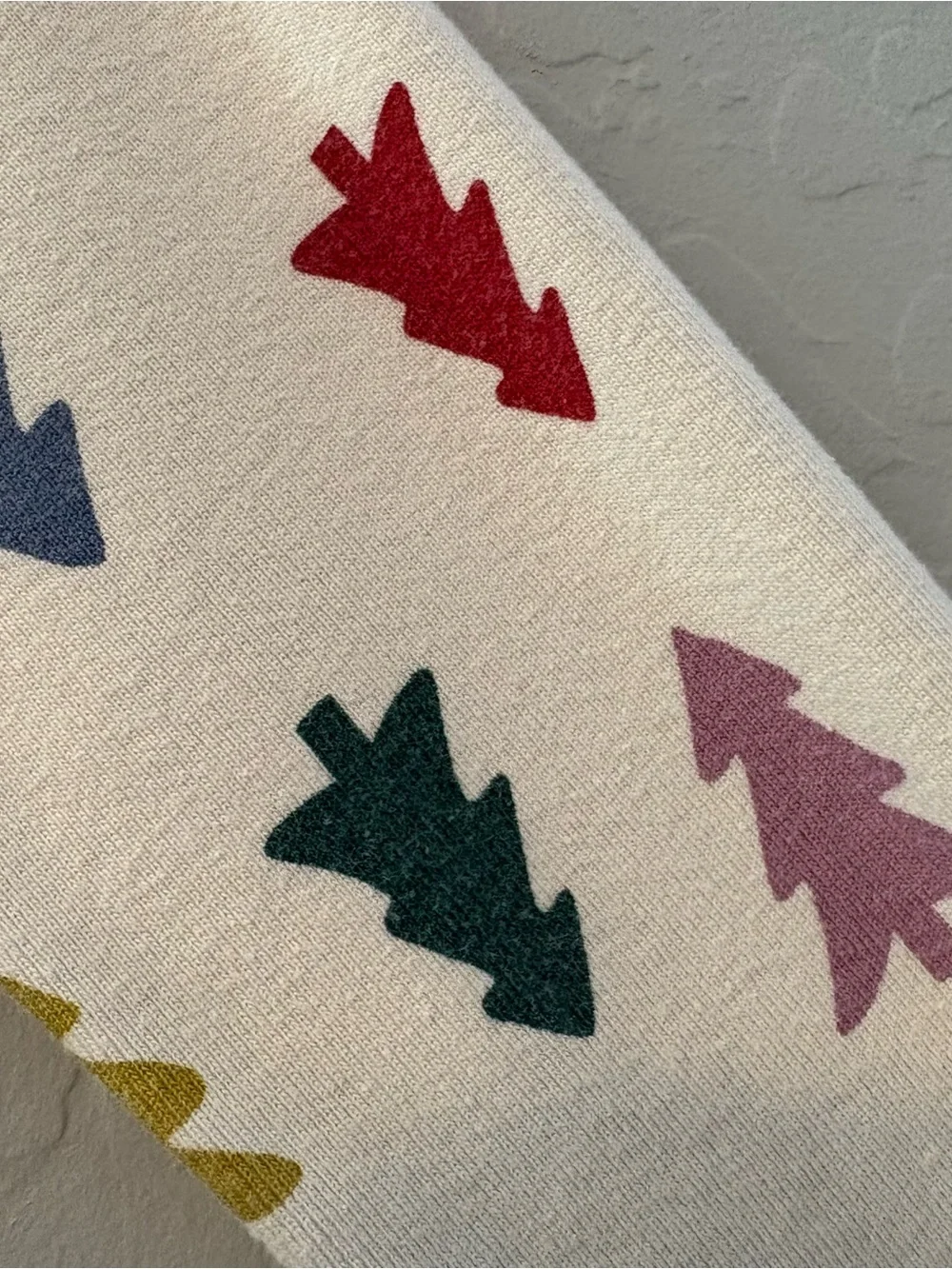 Hanna andersson long John pajama set in multicolor happy little trees 150 CM 12